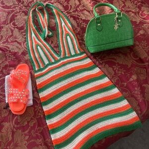 Spring crochet dress